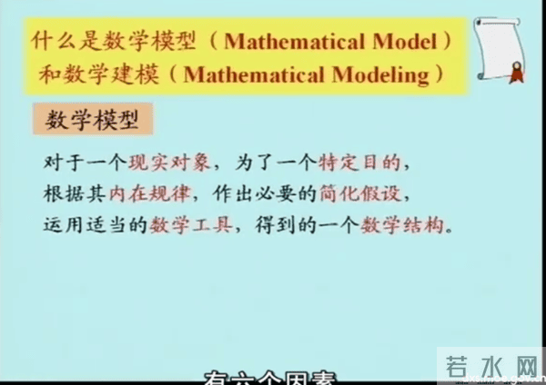 姜启源：什么是数学建模
