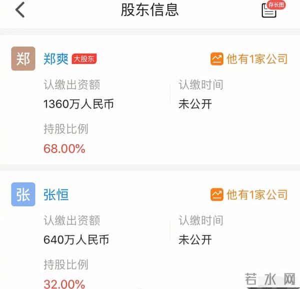 郑爽旗下艺人名单