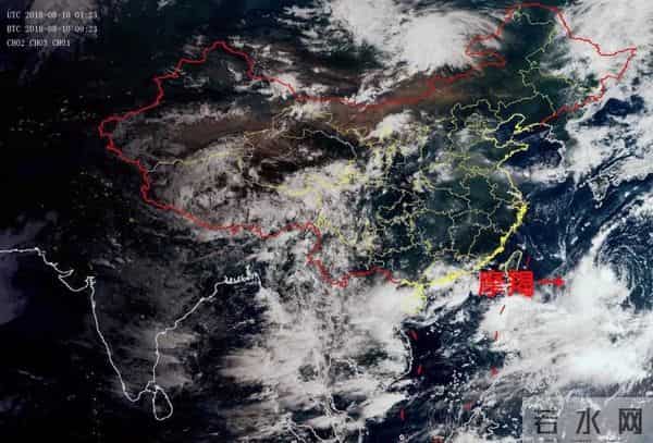 台风“摩羯”路径追踪