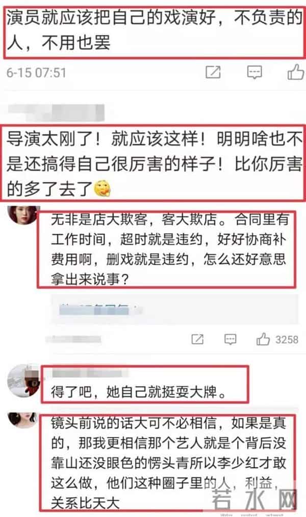 李少红删除耍大牌艺人戏份