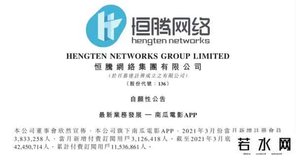 恒腾网络,用户数激增 恒腾网络前景可期