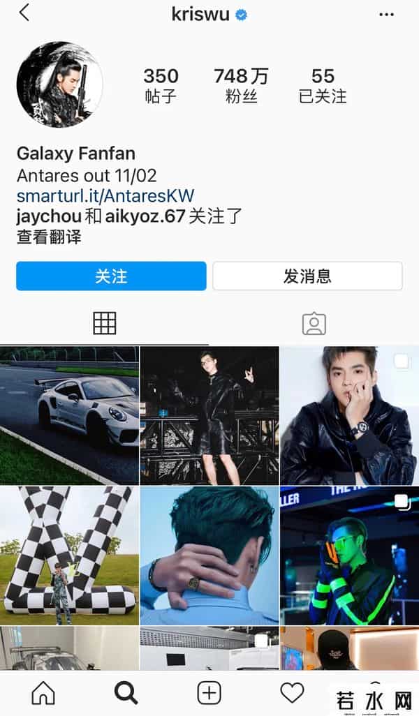 吴亦凡ins,扒一扒 明星海外账号Instagram粉丝有多少?(第1期)