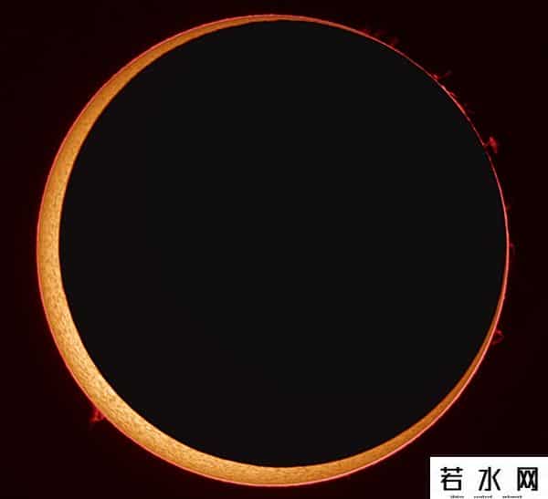 日环食的图片,6张大图，带你回味以往的日环食美景