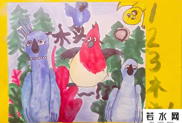 木头人qq,绘画:木头人|烟台中小学生“才艺秀”作品选登