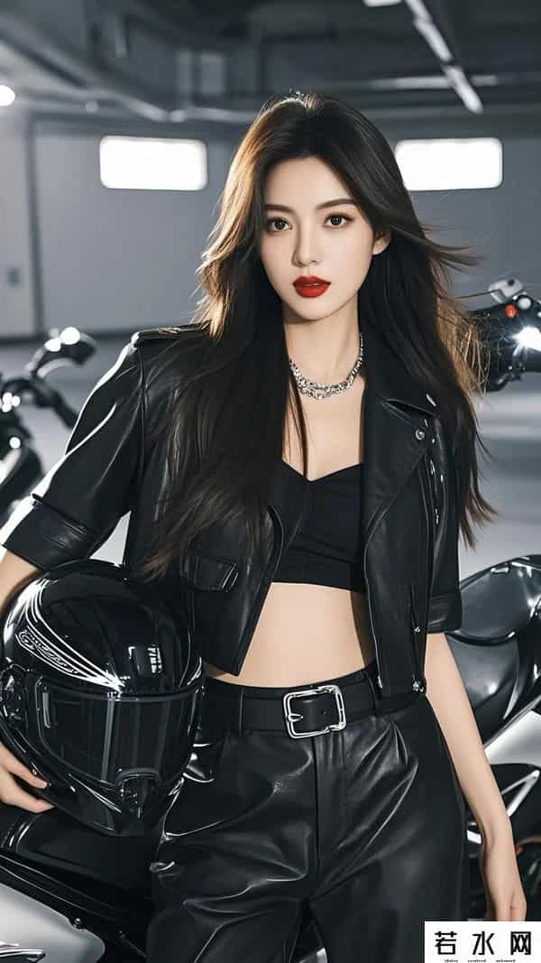机车女,帅到我了！时尚酷女孩，又酷又飒，机车女骑