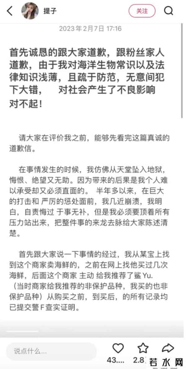 网红提子,网红博主“提子”道歉