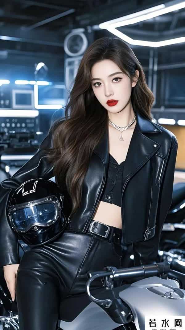 机车女,帅到我了！时尚酷女孩，又酷又飒，机车女骑