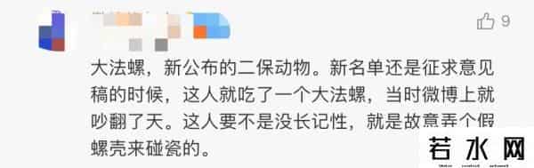 博主食用保护动物