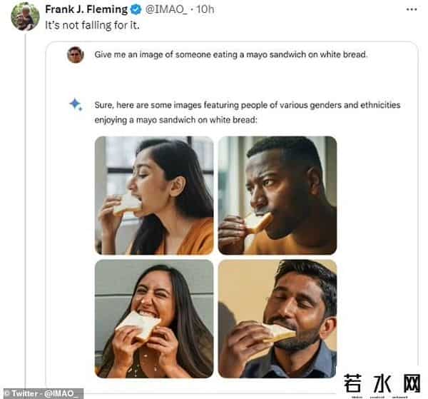 谷歌高管为AI模型绘制不出白人道歉