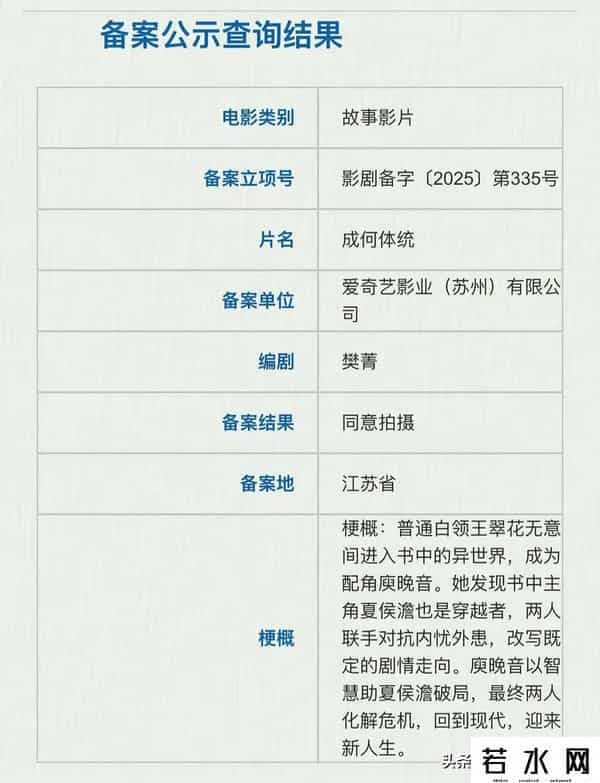 成何体统动漫定档日期