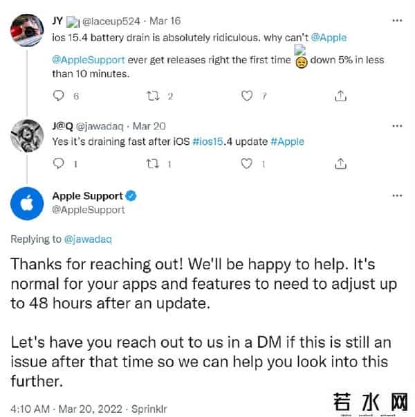 苹果回应iOS15.4翻车