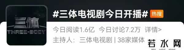 三体首播收视率直接破亿