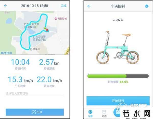 云马电动折叠车
