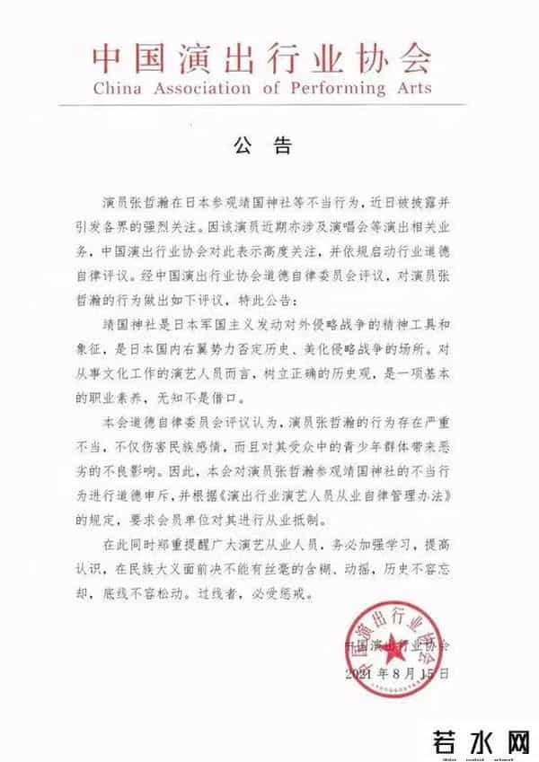 张哲瀚是谁的旗下艺人