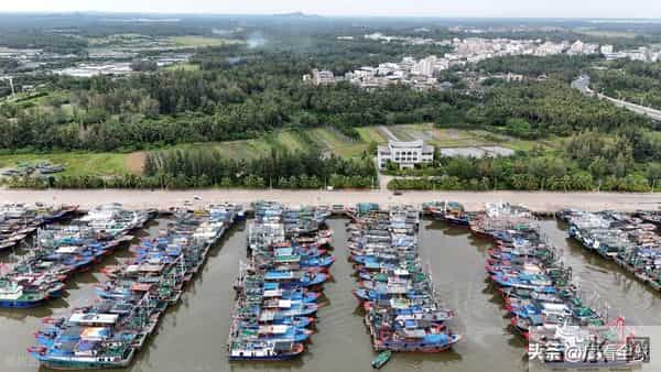 台风登陆海南-暴雨下市民艰难行走