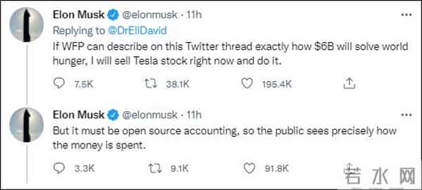 联合国向马斯克提供解决饥荒计划