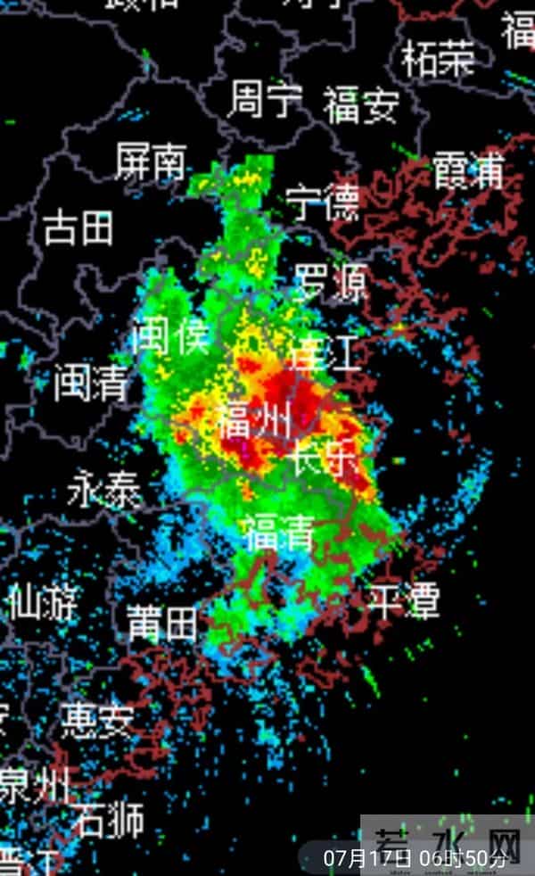 福州一晚上闪电1797次