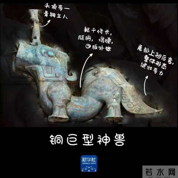 三星堆神兽似小猪佩奇