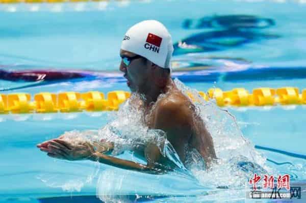 闫子贝男子100米蛙泳无缘奖牌