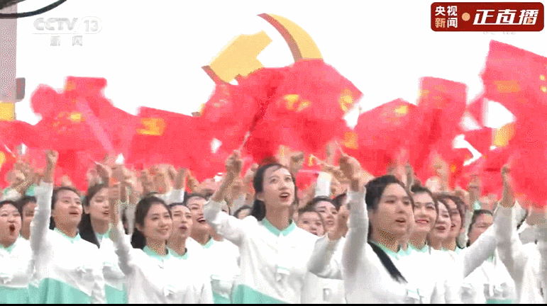 礼兵队伍俯拍太震撼了