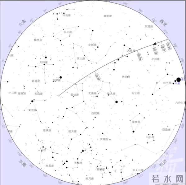 杭州上空疑似出现马斯克的星链卫星