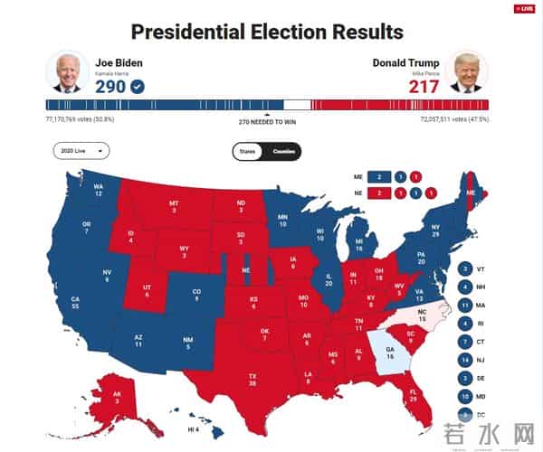 拜登正式拿下悬念州亚利桑那