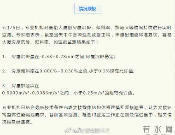 赛格大厦结构性能满足要求