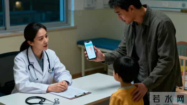 医院让孩子坐小火车排队看病