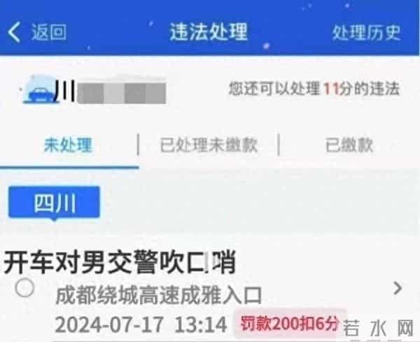 开车看美女被开罚单-P的