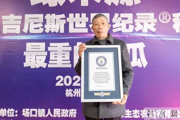 杭州种出78斤大西瓜破全省纪录