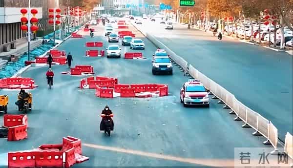 保定一马路像卡丁车赛道-官方回应