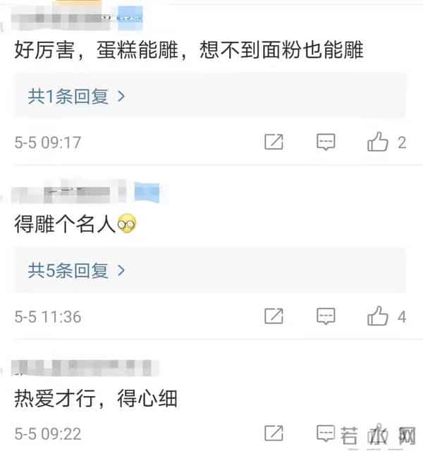 师生用面粉雕出10组扬州标志建筑