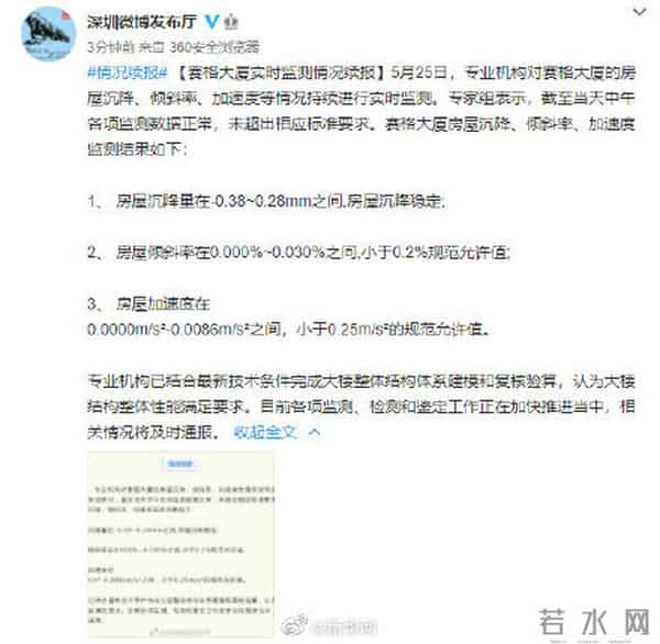 赛格大厦结构性能满足要求