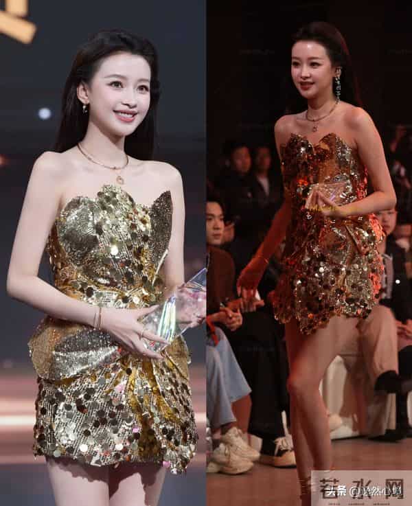 孙怡新造型,抹胸完美设计超短裙,漏出美腿玉足