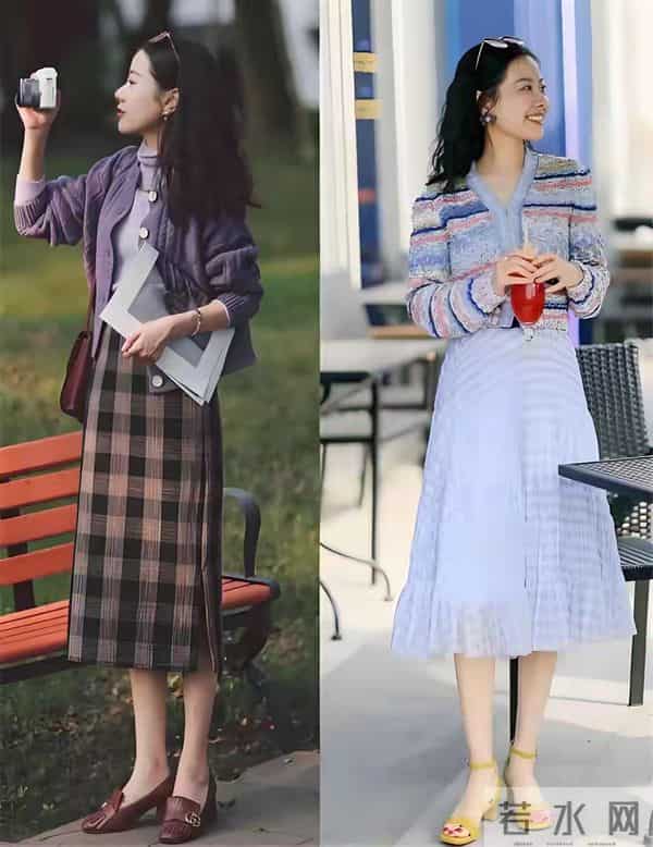 关晓彤的新造型火了！紫色卫衣+灰色半身裙，显气质又俏皮洋气