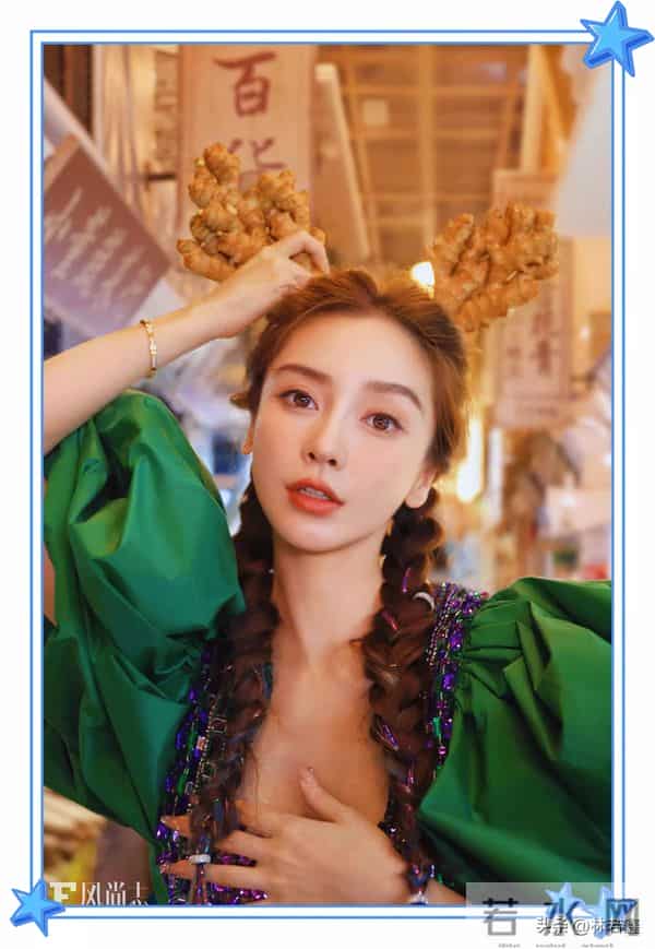 Angelababy和闺蜜现身上海街头被偶遇，baby打扮时髦，少女感十足