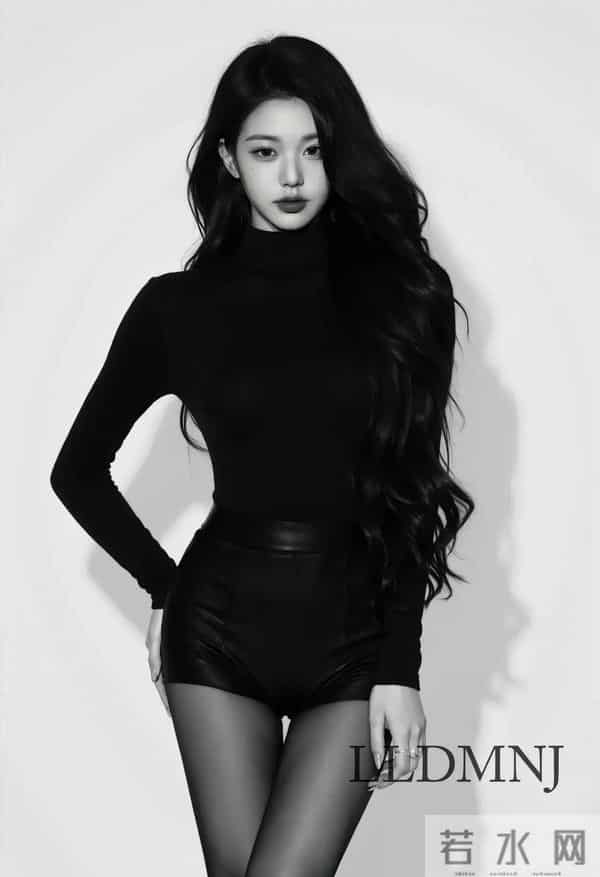 张元英极致长腿超薄黑丝袜紧身毛衣,这高挑的身材太完美