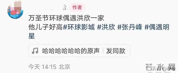 洪欣夫妇北京带娃过万圣，张丹峰和继子超亲，儿女高挑好欢乐！