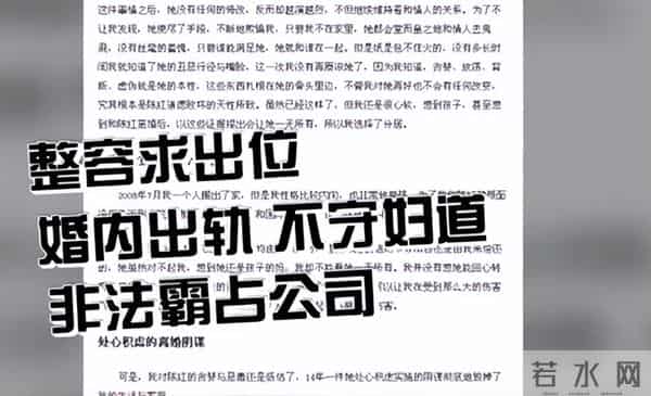 婚内出轨整容医生,偷前夫12亿财产,靠一首歌爆火的陈红今如何?