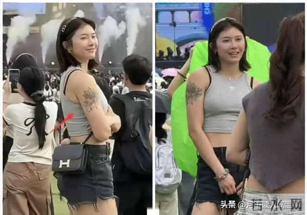 吴艳妮在成都,穿短裤大腿粗壮 一身奢侈品牌 表情自信又张扬 太美啦