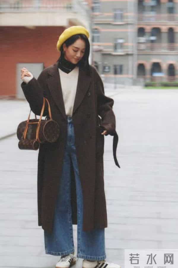 朱丹太会穿了!美拉德大衣+阔腿裤+贝雷帽,时髦洋气又高级
