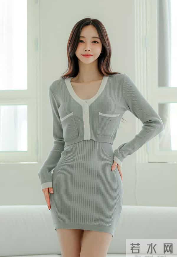 孙允珠吊带连衣裙青春活力