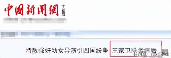 拔出萝卜带出泥!逼疯辛芷蕾,袒护“欺负幼女”的他 王家卫惹众怒