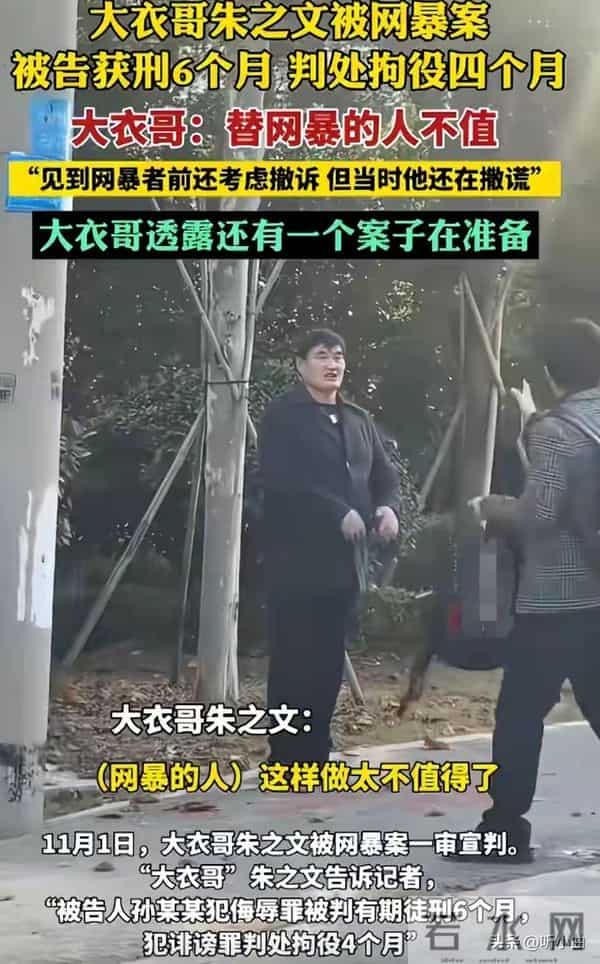 网暴者获刑大衣哥扬眉，朱小伟再婚添丁，陈亚男蹭热度还欠外债