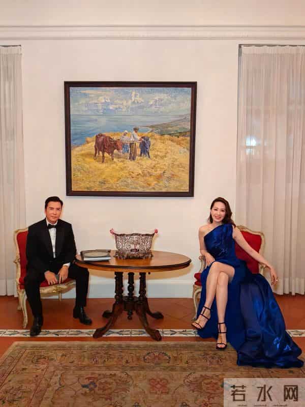 温州日清集团嫁女，甄子丹和汪诗诗甜蜜牵手，任达华女儿长得像他