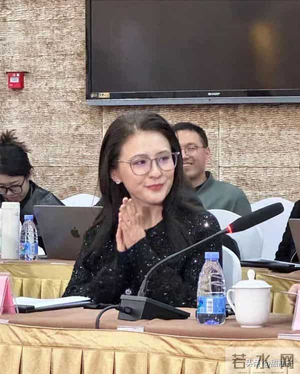 热依扎开会造型引热议！ 戴眼镜秒变体制内女神 知性气质迷倒众人