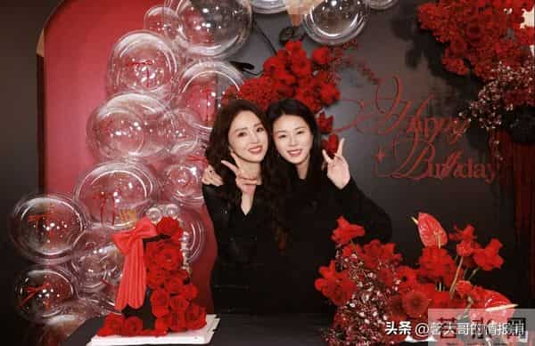 关悦晒董璇庆生照!张维伊比佟大为高不少 小酒窝和佟家小子太般配