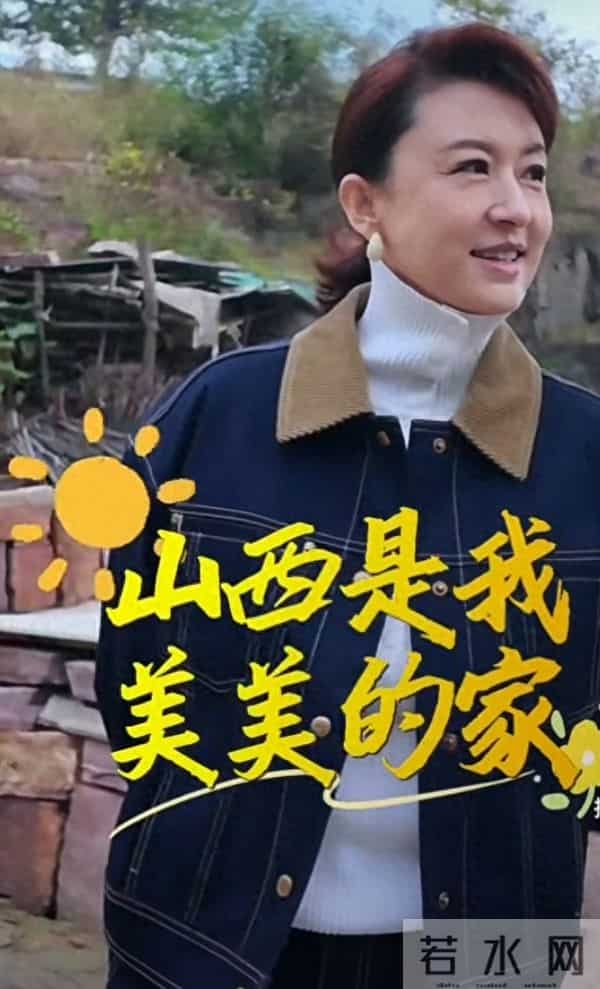 张蕾探访山西景点,穿牛仔套装搭白色高领衫,干练又具亲和力