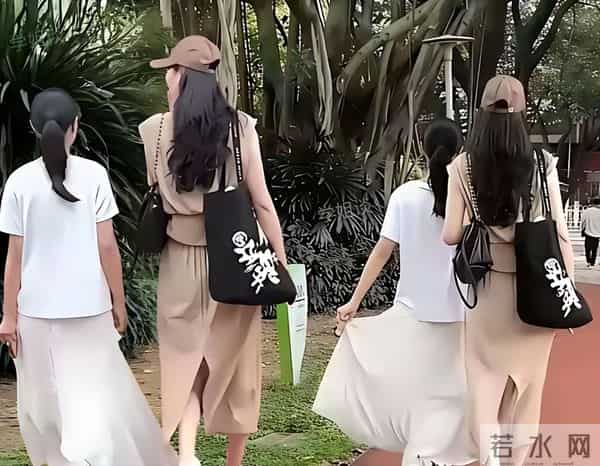 大S女儿暴风抽高，身高和奶奶齐平了！张兰搂着小玥儿散步好温馨