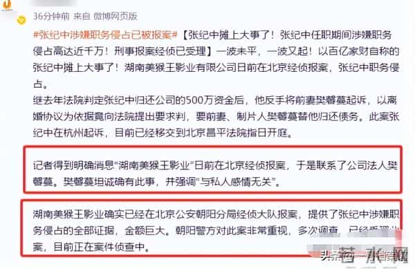 张纪中摊上事了,被曝职务侵占只是冰山一角,杜星霖已报警